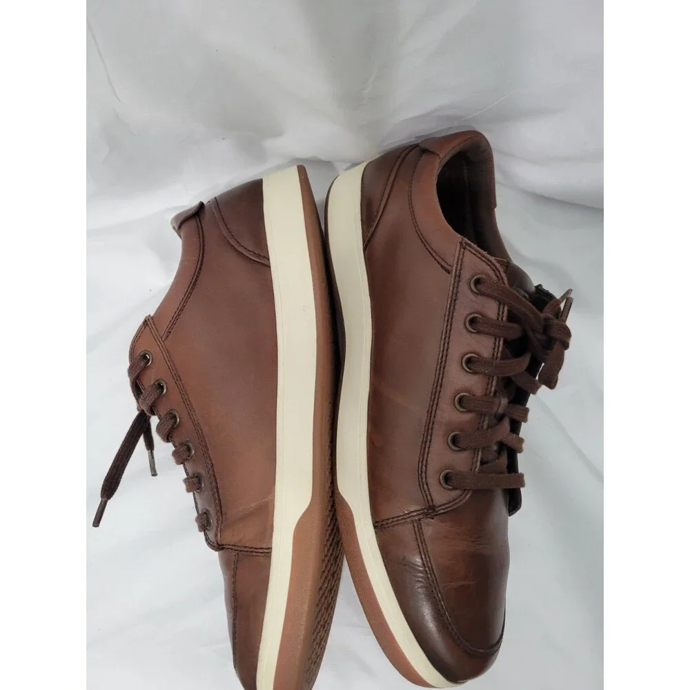 Cole Haan Men's Leather Vartan Sport Ox Sneakers  Size 11.5 M Brown